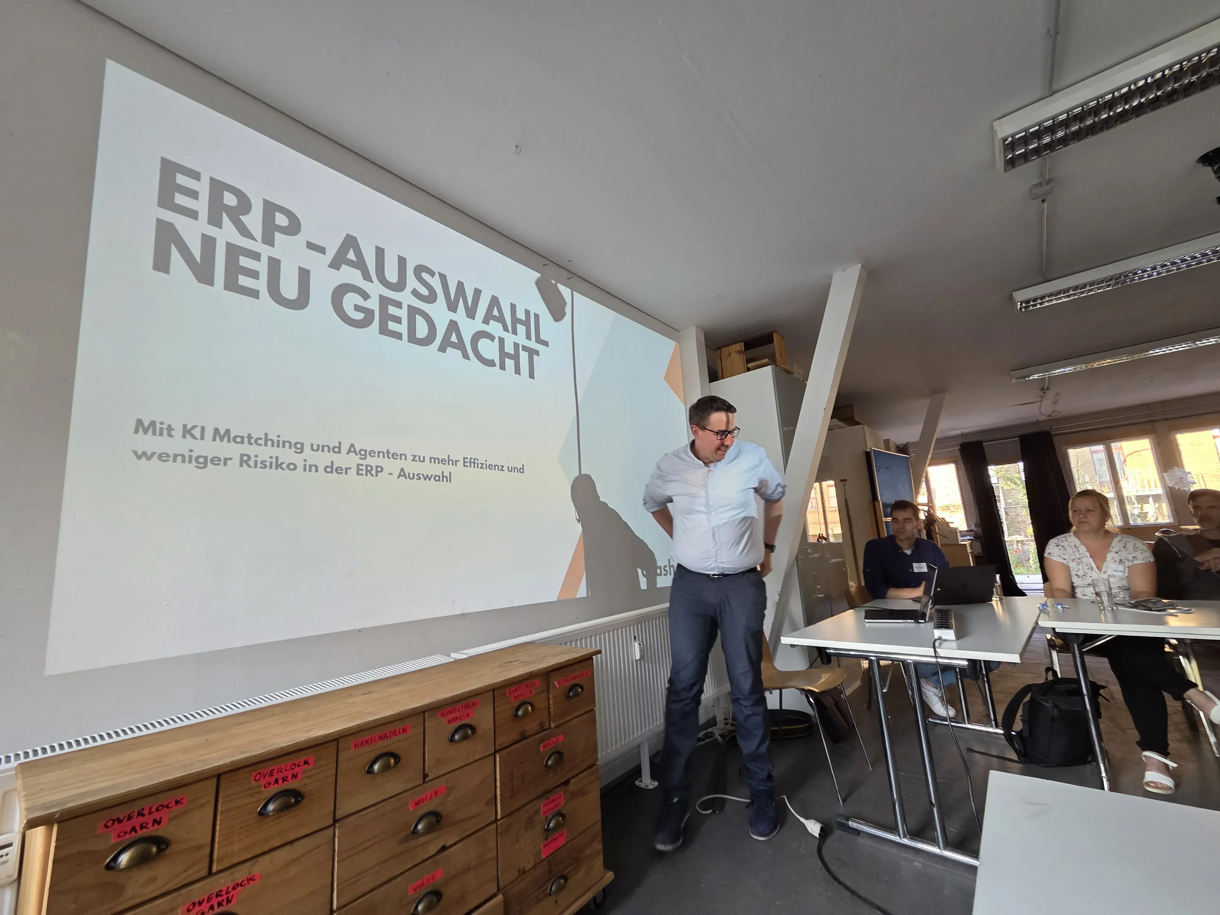 Christian Glaschke bei seiner Präsentation